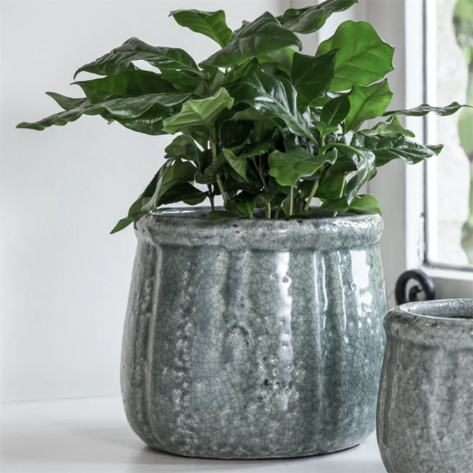 Garden Trading Ceramic Crackle Glaze Pot